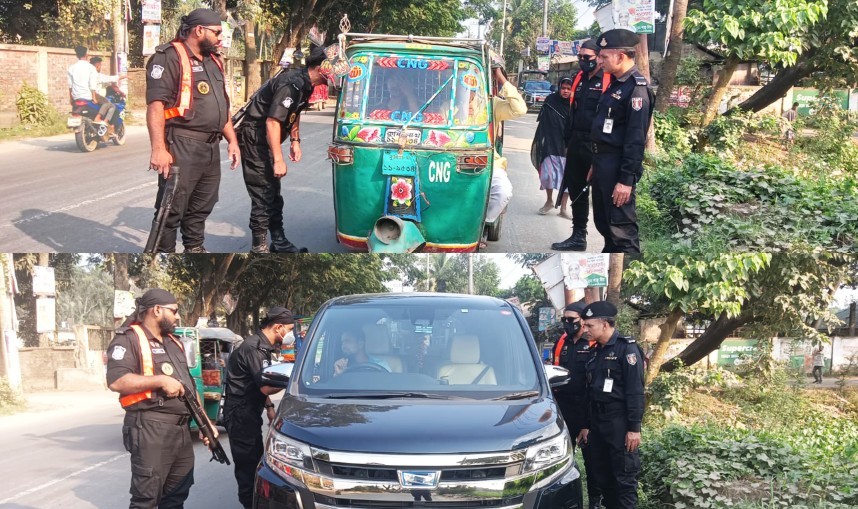 কুমিল্লায় র‌্যাবের নিরাপত্তা জোরদার